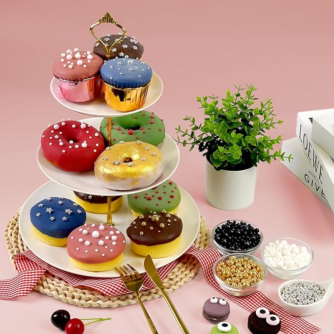 Black Pearl Sugar Sprinkles, Edible Black Sprinkles for Cake Decorating, 150g/5.29oz, Baking Cake Decorations, Ice Cream Toppers, Cupcakes, Cookies, Birthday, Wedding Party Chirstmas Supplies