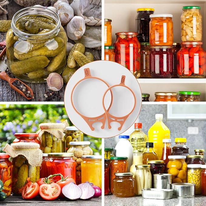 2 Pack Pickle Fork Pickle Grabber Tool-Pickle Picker for the jar, Kitchen Gadgets Pickle Gifts Suitable for Olives Orange