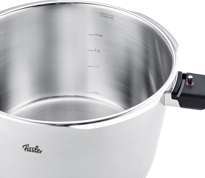 Fissler Vitaquick Premium/Pressure Cooker (6 L, Diameter 22 cm) Stainless Steel Pressure Cooker, 2 Cooking Levels, Made in Germany, Induction