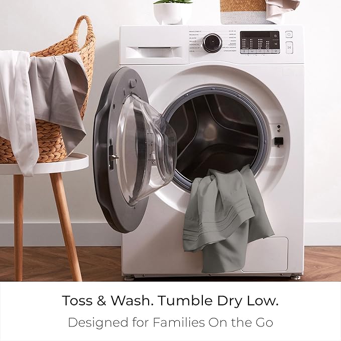 Mellanni King Sheets Set - 4 PC Iconic Collection Bedding - Hotel Luxury, Extra Soft, Cooling Bed Sheets - Wrinkle, Fade, Stain Resistant (King, Taupe)