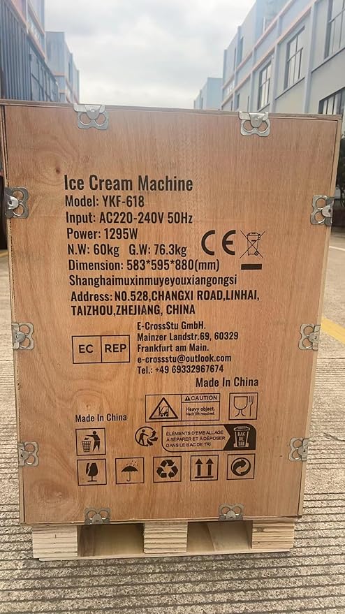 VEVOR Commercial Ice Cream Machine, 12 L/H Yield, 1713W Single Flavor Countertop Hard Serve Ice Cream Maker, 4.5L Stainless Steel Cylinder, LED Panel Auto Clean Pre-cooling, for Restaurant Snack Bars