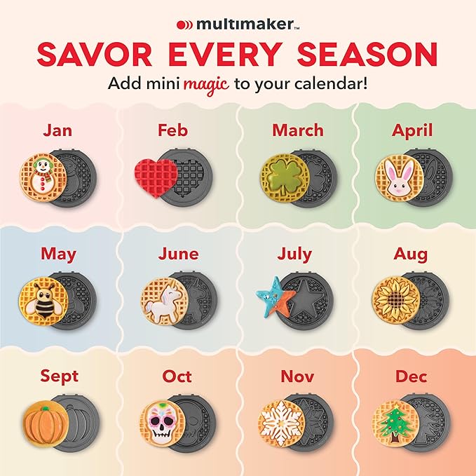 Peanuts x Dash MultiMaker Mini Maker System (4 Plates: Joe Cool, Flying Ace, Beagle Scout, Waffle)