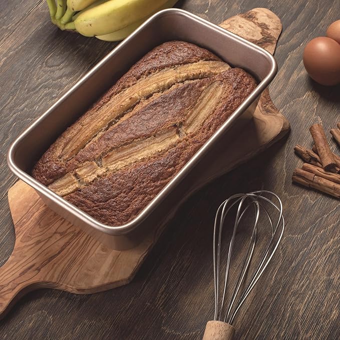 Nonstick 9x5 inch Bread Loaf Pan for Oven | PFOA & BPA Free Non Toxic Loaf Tin | Molds for Baking | Best 9 x 5 Non stick Bakeware | Nontoxic 5x9 Banana Bread Mold Pans & Tins