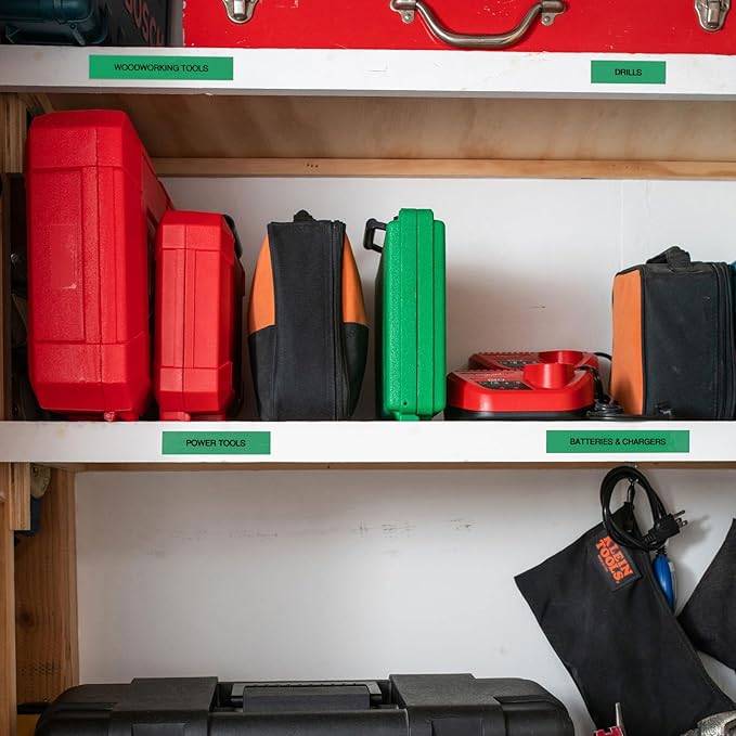 Brother Genuine P-touch, TZe-731CS, 0.47” x 26.2’, Black on Green Laminated Label Tape