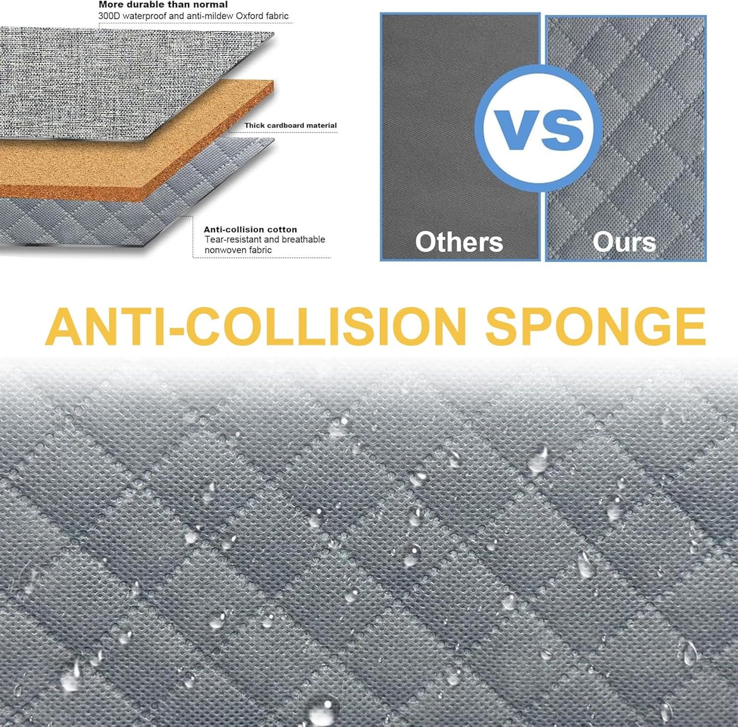 Coffee Mug Storage Box with Dividers, Durable China Storage Containers for Coffee Mugs, Tea Cups Storage Organizer with Lid, Handles, Label Window, Holds 12 Mugs, Hard Shell and Stackable (Grey)