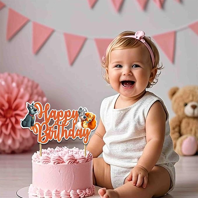 Seyal® Lady and the Trmp Happy Birthday Cake Topper