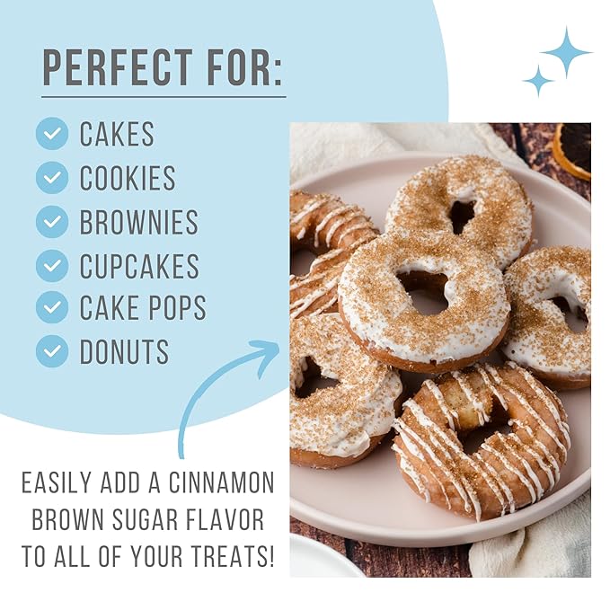 Sweets Indeed Sprinkles, Edible Sprinkle Sugar Mix, Perfect for Cake Decorations, Baking, Ice Cream, Cookies, Cupcake Topper (Cinnamon Brown Sugar)