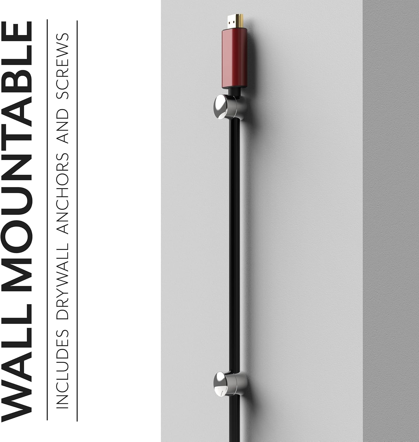 Cable Anchors for Desk Organization | Premium Aluminum Cord Organizers | Charger + Cable Management Clips for Home & Office | Stylish, Sturdy, & Functional | (3 Pack) (Silver)