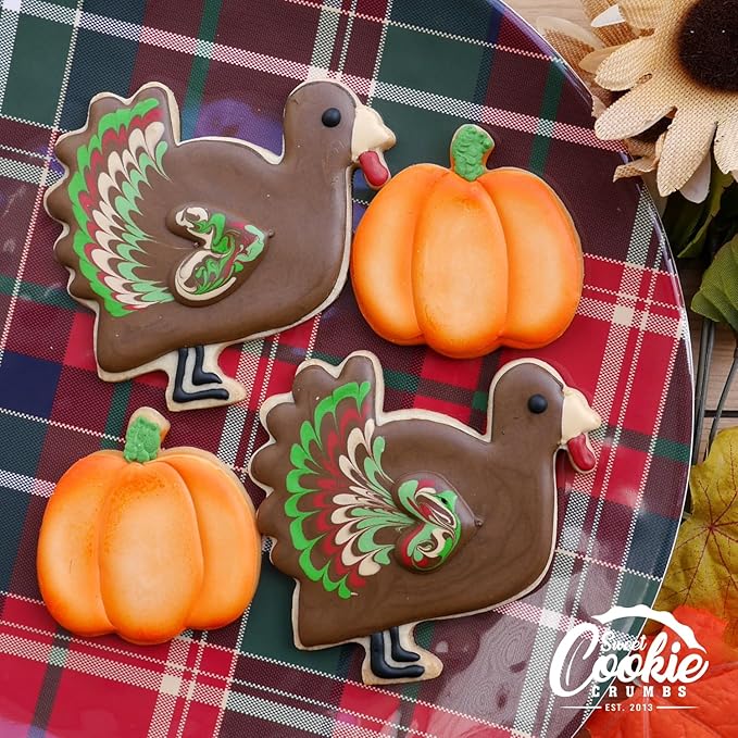 Pumpkin Cookie Cutter 3 Piece Set, Premium Food-Grade Stainless Steel, Dishwasher Safe