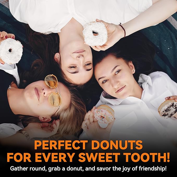 Baker’s Friend Mini Donut Maker Machine for Home, 6 x 3'' Mini Doughnut Maker Machine, Donut Maker for Kids, Maquina Para Hacer Donas, Donut Baking Pan, Donut Party, Aqua