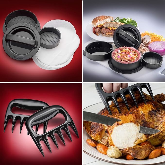 Turboforce Cadet 2000 Series Electric Meat Grinder | 5-in-1 Powerful Home Use | Sausage Stuffer | Kubbe Maker | 4 Grinding Plates | Stainless Steel Blades & More Included