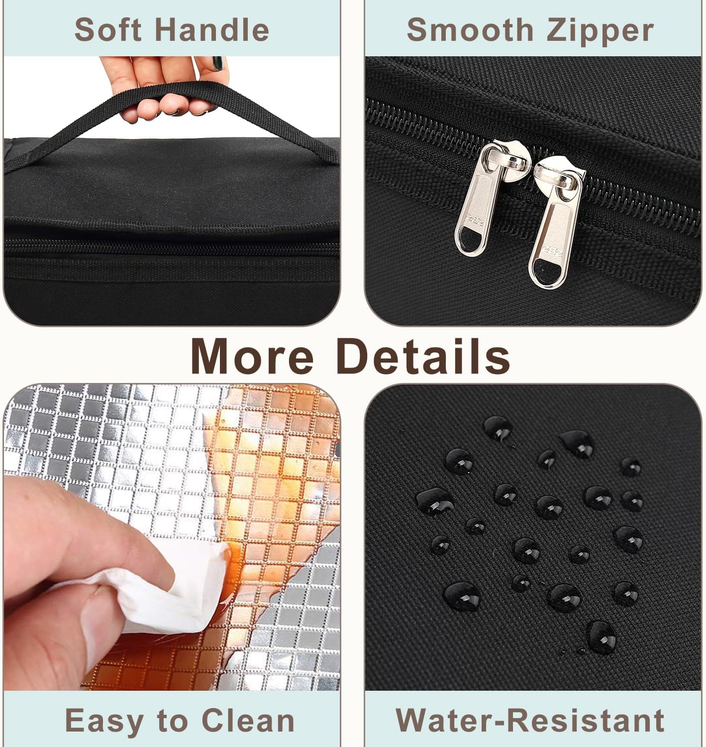 FlowFly Small Insulated Lunch box Portable Soft Bag Mini Cooler Thermal Meal Tote Kit with Handle for Work & School, Camo