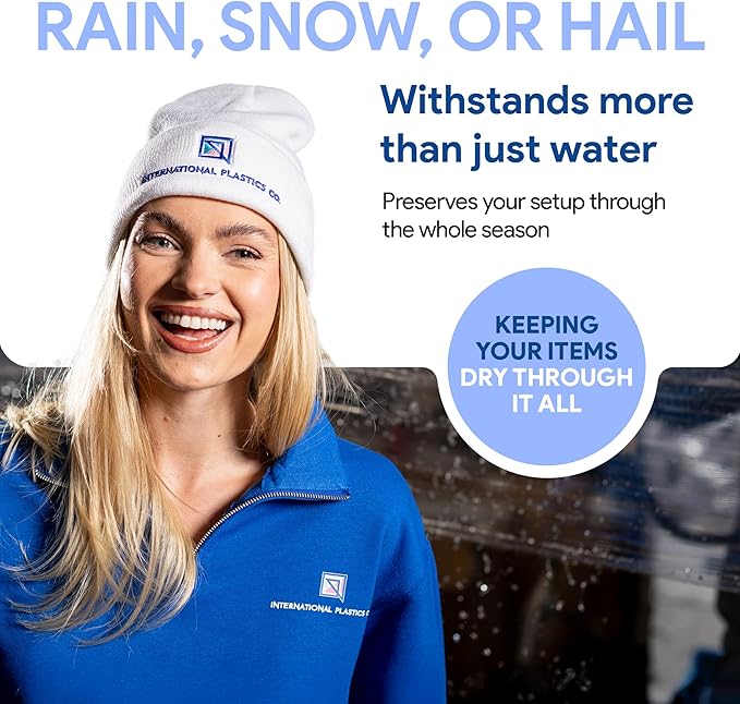 International Plastics Co. 2 Pack of 5" Plastic Stretch Film Wrap with Handles 1000 feet Each 500% Stretch Ability