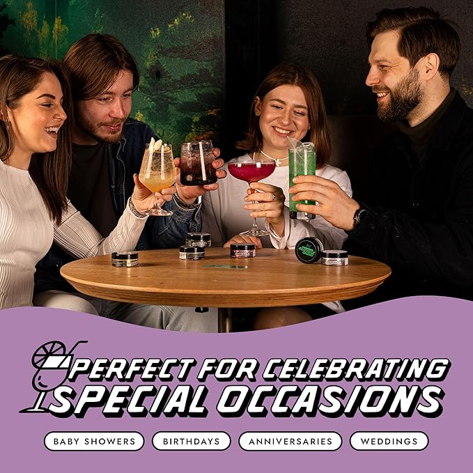 MONÉGASQUE Lavender Purple Edible Glitter for Drinks 10g – Purple Edible Glitter for Cakes & Cocktails – Halloween Cocktail Drink Shimmer – Food Decorating Sprinkles & Cake Decorations Spray Toppers