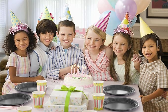 Exquisite Party Solids Silver Plastic Plates For Party 10" Silver Disposable Plates Heavy Duty Supplies 100 Pcs Plastic Dinnerware Sets Heavy Duty 350 GSM Disposable Dinnerware Set