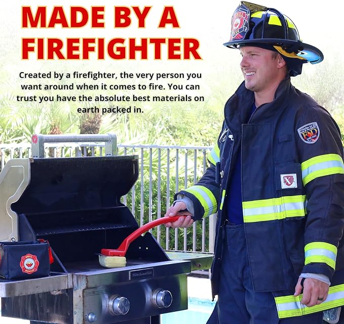 Grill Rescue BBQ Replaceable Cleaning Head, Bristle Free - Durable and Unique Grill Tools for Cast Iron or Stainless-Steel Grates, Barbecue Cleaner