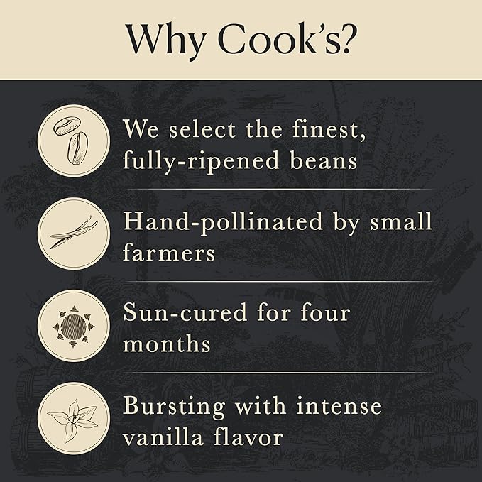 Cook's, Choice Premium Quality Pure Cookie Vanilla Extract, 8 oz