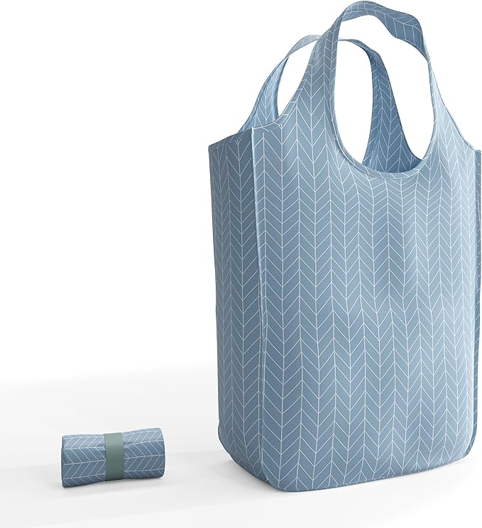 Reusable Grocery Bag - Stylish Shopping Bag for Groceries - Foldable Tote Bag - Medium Size