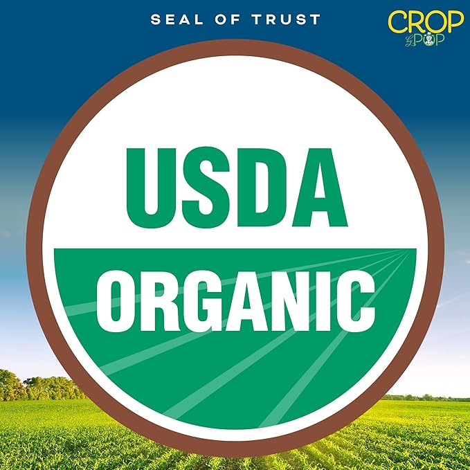 CROP BY POP - Organic Coconut Flour (64 Oz - 4 LB) Packed Fresh in Resealable Bag - USDA Organic, Non GMO - Naturally Grown, Vegan, Kosher