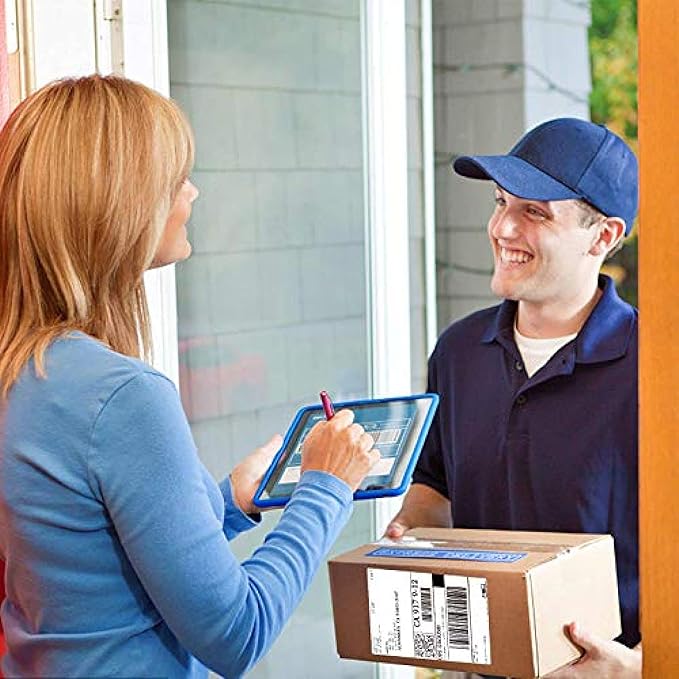 Immuson Fanfold 4 x 6 Direct Thermal Labels White Perforated Shipping Labels 500 Labels/Stack, Permanent Adhesive, White Mailing Labels for Zebra Thermal Printer 1 Stack.