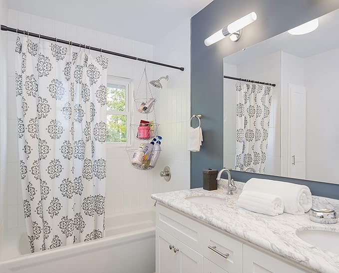 IBERG 3-Tier Fruit Basket Hanging Baskets for Storage - Kitchen Bathroom Organizer (Copper)