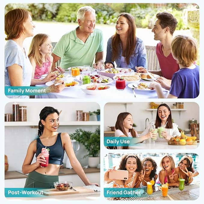 Slushie Machine for Home – 70oz Frozen Drink Maker with 6 Presets, No Ice Needed, 360° Mixing, One-Touch Self-Cleaning, Ice Cream & Smoothie Machine for Margaritas, Frappés, Cocktails & More