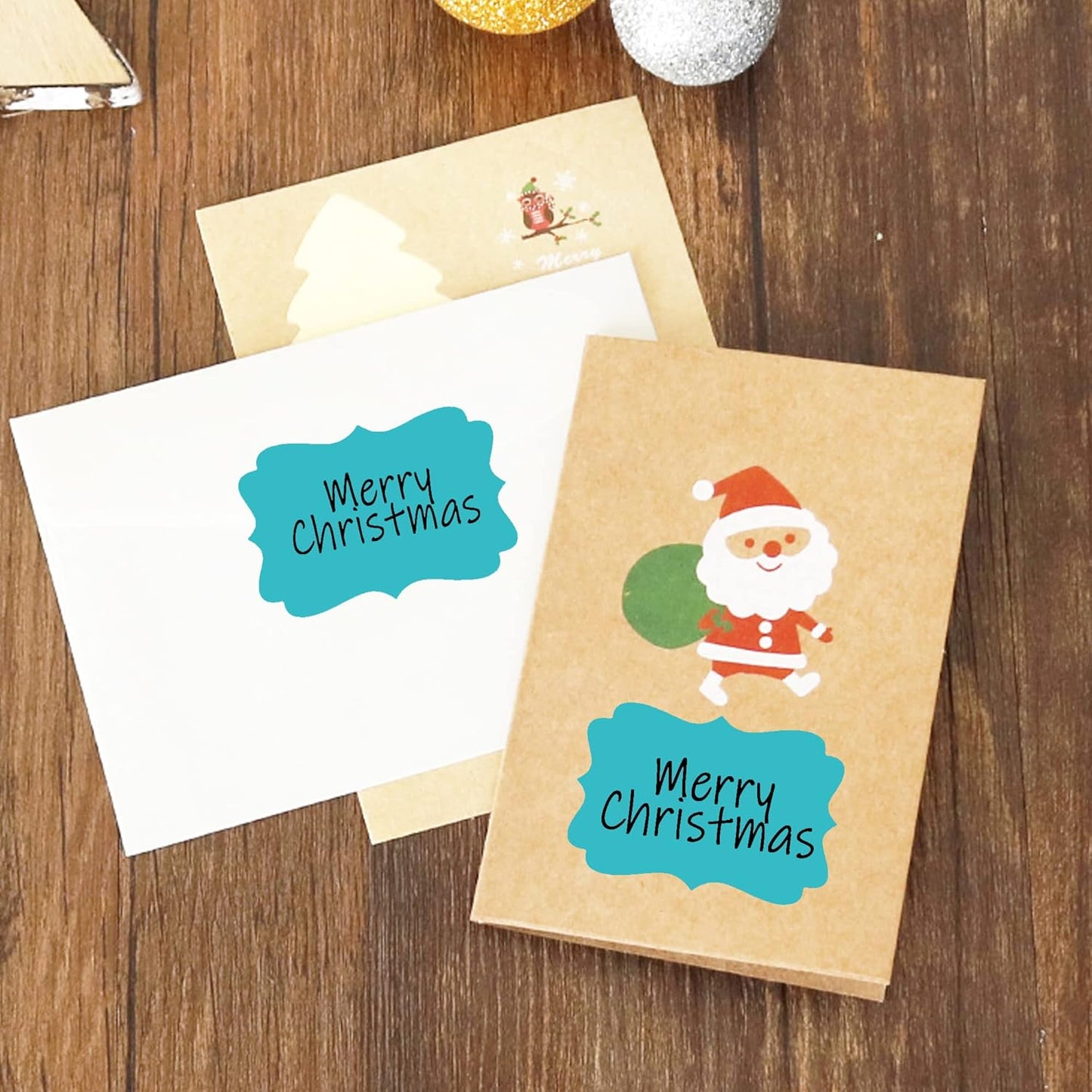 SALEMAR 2" x 3" Cyan Blue Sticker Labels, 200PCS Self-Adhesive Write On Tags for Essential Oil, Bottles, Food, Jars, Canning, Christmas (Cyan Blue)