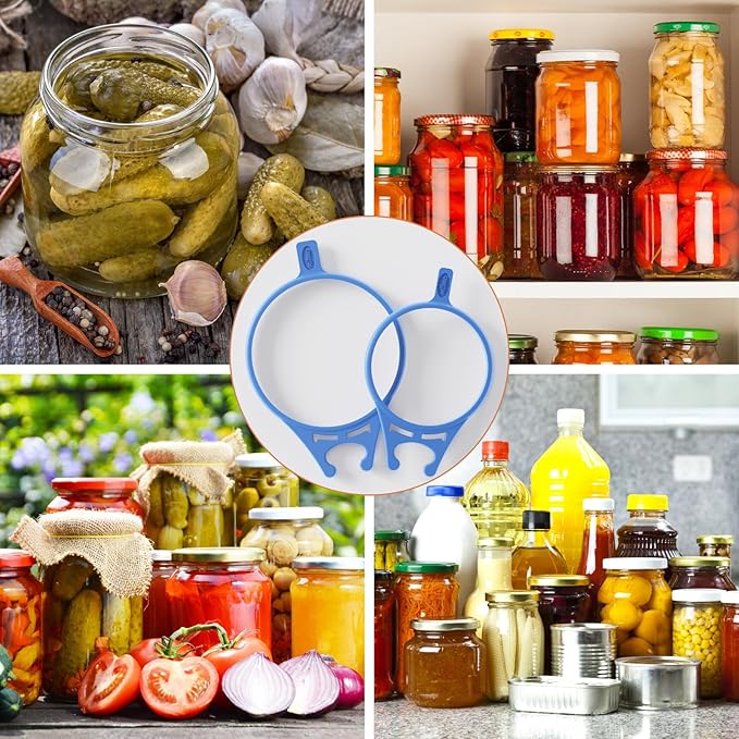 2 Pack Pickle Fork Pickle Grabber Tool-Pickle Picker for the jar, Kitchen Gadgets Pickle Gifts Suitable for Olives Blue