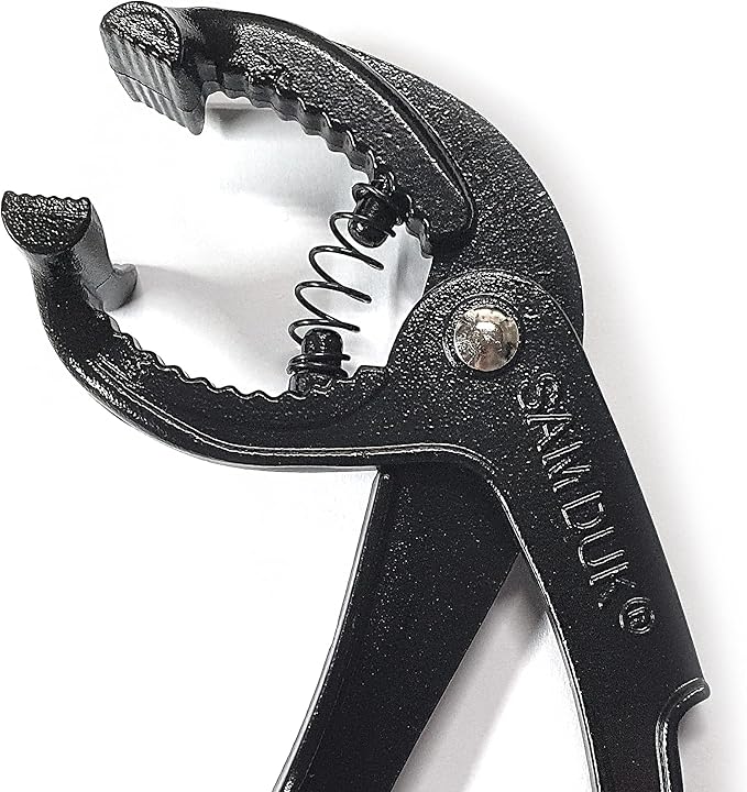 LENITH Aluminum Hot Pot Tongs Holder For Korean Stone Ceramic Bibimbap Bowl, Dolsot, Ddukbaegi, Sizzling Hot Pot (BLACK)