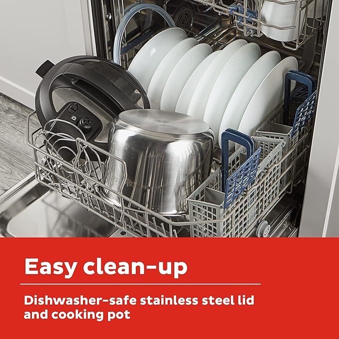 Instant Pot RIO, 7-in-1 Electric Multi-Cooker, PressureCooker, SlowCooker, RiceCooker, Steamer, Sauté, Yogurt Maker, & Warmer, Includes App With Over 800 Recipes, 6 Quart