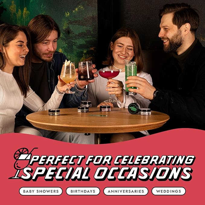 MONÉGASQUE Cherry Red Edible Glitter for Drinks 10g – Red Edible Glitter for Cakes & Cupcakes - Champagne & Cocktail Drink Shimmer Flakes - Halloween Food Decorating Sprinkles & Cake Decorations Spray