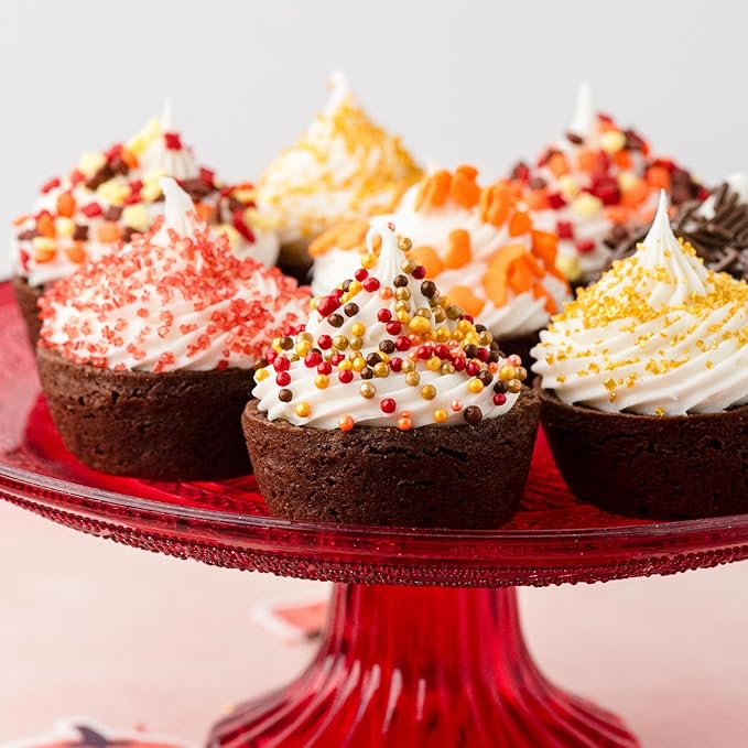 Sweets Indeed Sprinkles 6 Cell Edible Sprinkle Mix Jimmies Perfect for Cake Decorations Baking Ice Cream Cookies Cupcake Topper (Fall)