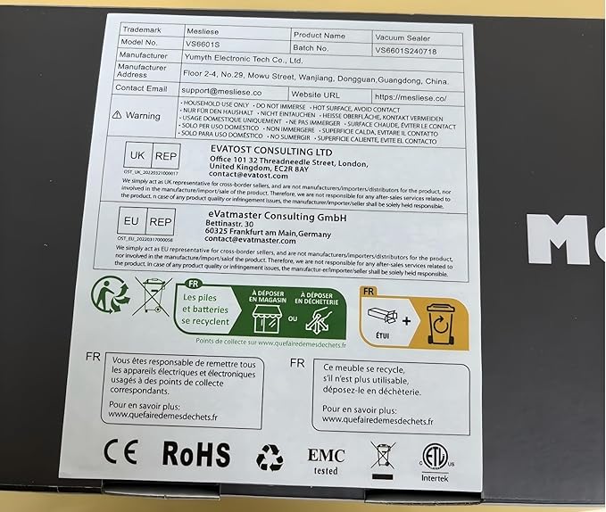 Vacuum Sealer Machine Powerful 90Kpa Precision 6-in-1 Compact Food Preservation System with Cutter, 2 Bag Rolls & 5 Pre-cut Bags, Widened 12mm Sealing Strip, Dry&Moist Modes (Silver)