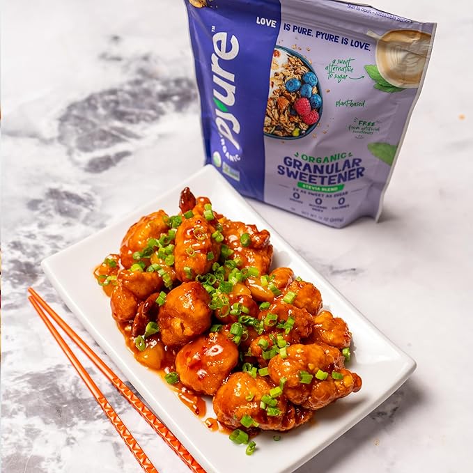 Pyure Organic Stevia Blend | Granulated All-Purpose - White Sugar Substitute | Zero Carb, Zero Sugar, Zero Calorie | Plant-Based Stevia Sweetener for Keto Friendly Food | 12 oz (Pack of 4)