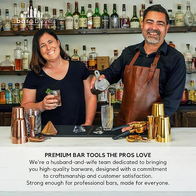 A Bar Above Stainless Steel Hand Juicer, Heavy Duty Citrus Press for Cocktails, Fruit Juice Squeezer for Lemons, Limes, and Oranges, Manual Juicer for Bartenders, Home Bars, and Mixology Kits