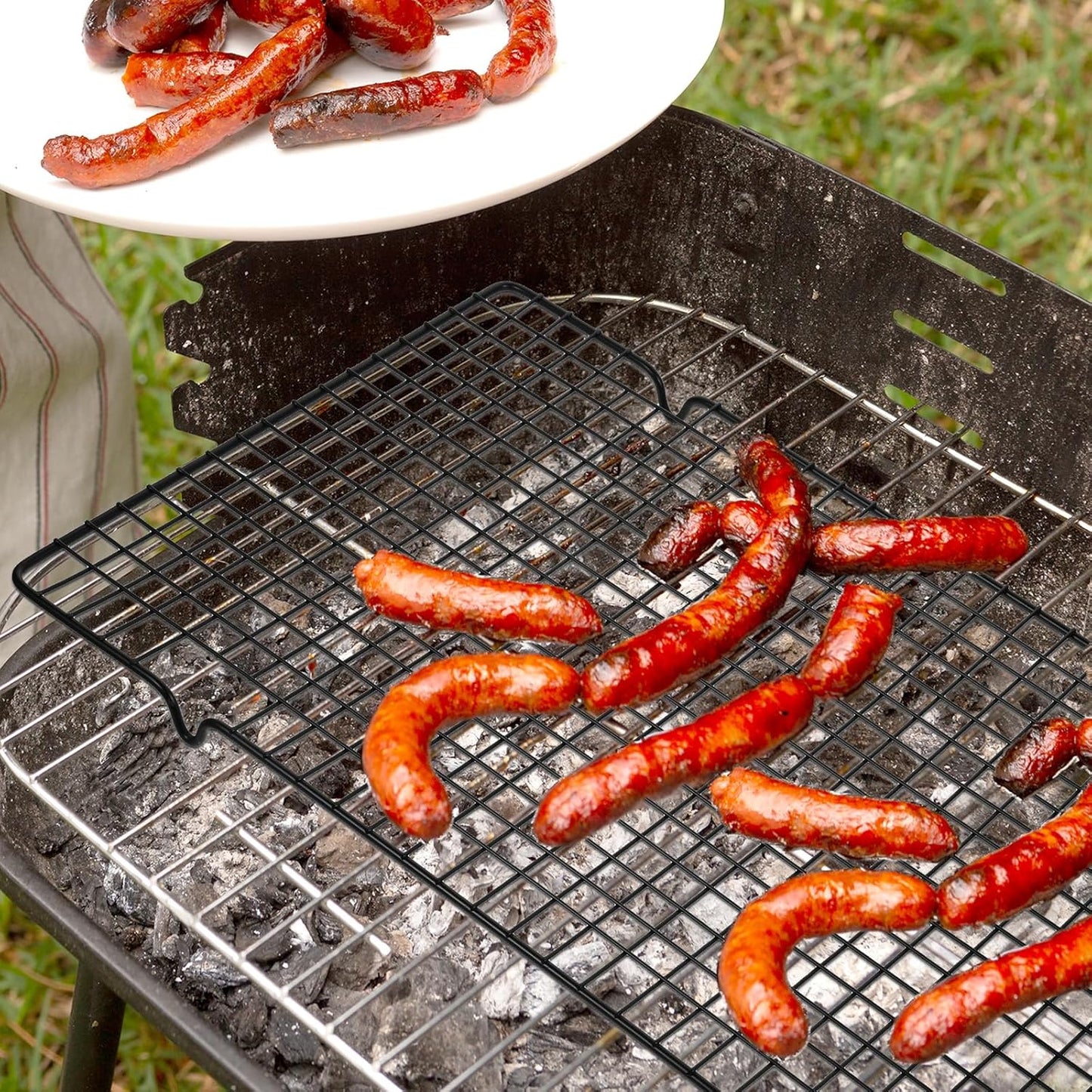 6 Packs Cooling Racks 16"x10" Baking Rack for Cooking and Baking Oven Wire Rack Cooling Drying Roasting Rack Heavy Duty Baking Rack for Roasting Cooking Grilling Drying