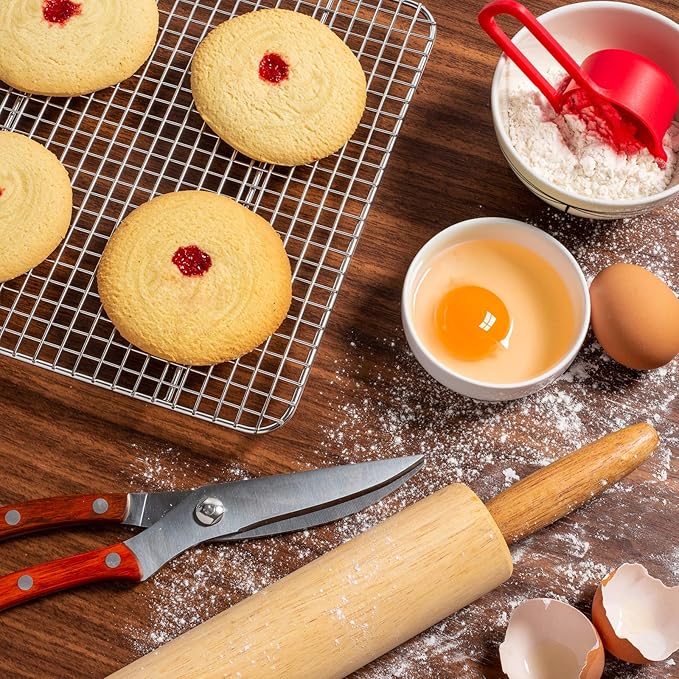 Last Confection Stainless Steel Baking & Cooling Rack - 10" x 15" - Cookie Baker's Oven Sheet Pan Wire Rack