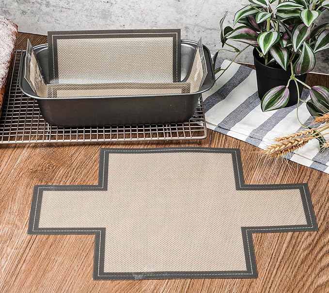 Silicone Bread Loaf Pan Liner, 2 Pack Reusable Silicone Bread Sling Loaf Pan Lifters for 9x5" or 1.5lb Loaf Pans, Nonstick Dough Transfer Tool for Baking