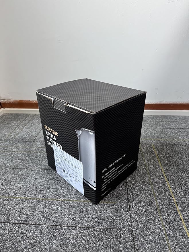 Electric Tea Kettle for Boiling Water, Wide Open Lid Stainless Steel Water Boiler, 1500W/1.7L for Coffee/Tea Brewing, Auto Shut Off & Boil Dry Protection, Cordless Swivel Base & LED Indicator, Blue