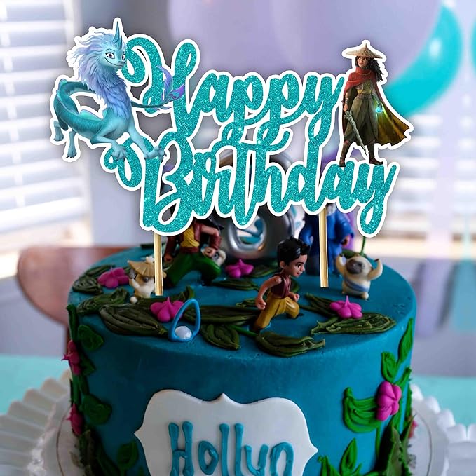Seyal® Raya and the Last Dragn Happy Birthday cake topper