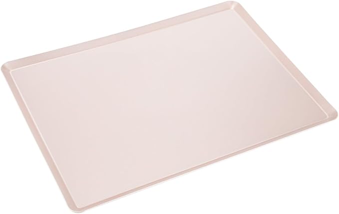 CHEFMADE 15-Inch Baking Sheet Pan, Non-Stick Square Jelly Roll Bakeware for Oven Roasting Meat Bread Battenberg Pizzas Pastries 15.8" x 11.8" x 0.47" (Champagne Gold)