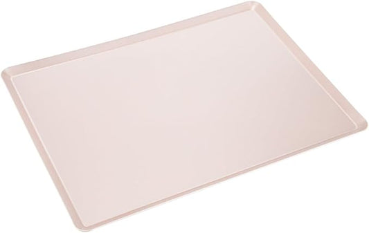 CHEFMADE 15-Inch Baking Sheet Pan, Non-Stick Square Jelly Roll Bakeware for Oven Roasting Meat Bread Battenberg Pizzas Pastries 15.8" x 11.8" x 0.47" (Champagne Gold)