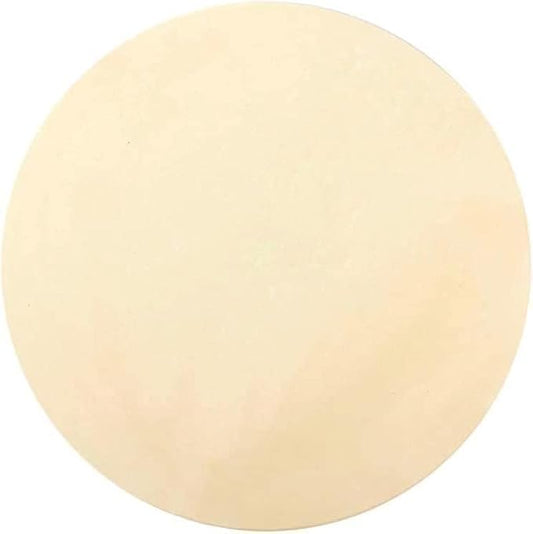 15" Round Baking Stone for Grill Oven, Heavy Duty Cordierite Bread Cooking Pan, Thermal Shock Resistant, Ideal for Making Crisp Crust Pizza