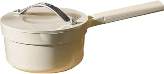 1.6 Quart Sauce Pan with Lid, Non Stick Saucepan Pot for Cooking with Pour Spout and Handle for Stove,Induction,Gas,Non Toxic,PFOA Free
