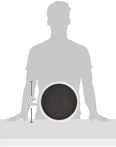 Copco Basics Non-Skid Pantry Cabinet Lazy Susan Turntable, 12-Inch, White/Gray (Pack of 2)