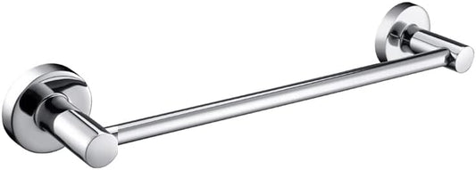 JiePai Bath Towel Bar Chrome, 11.8 Inch Stainless Steel Towel Rack Bathroom Towel Holder Wall Mount Kitchen Dish Cloth Hanger (Chrome, 11.8 Inch)