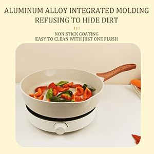 Frying Pans Nonstick with Lid, 10/11 inch Skillets and Frying pans,Granite Cooking Pan with Pour Spout,Non Toxic Pan for Stove,Induction,Gas,Pb, Cd PFOA Free(Granite, 11inch)