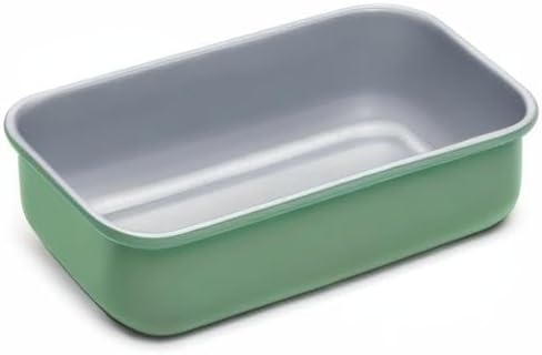 Caraway Non-Stick Ceramic 1 lb Loaf Pan - Naturally Slick Ceramic Coating - Non-Toxic, PTFE & PFOA Free - Perfect for Pound Cakes, Breads, & More - Sage