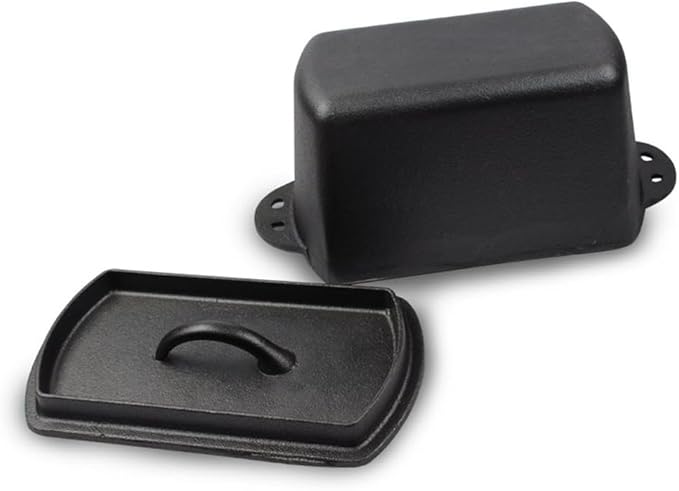 Voulosimi Cast Iron Loaf Oven Pan - 4.33"x4.92"x8.66" Durable Loaf Pans Rectangular Baking Pan for home baking (Bread Pan, 2 QT)