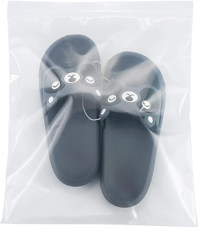 16" x 20" Large Thick 2.4 Mil Clear Zip Seal Lock Poly Bags Reclosable Plastic Bags Clothing T-Shirts Shoes Toys Snack Zipper Bag (30 Pack）